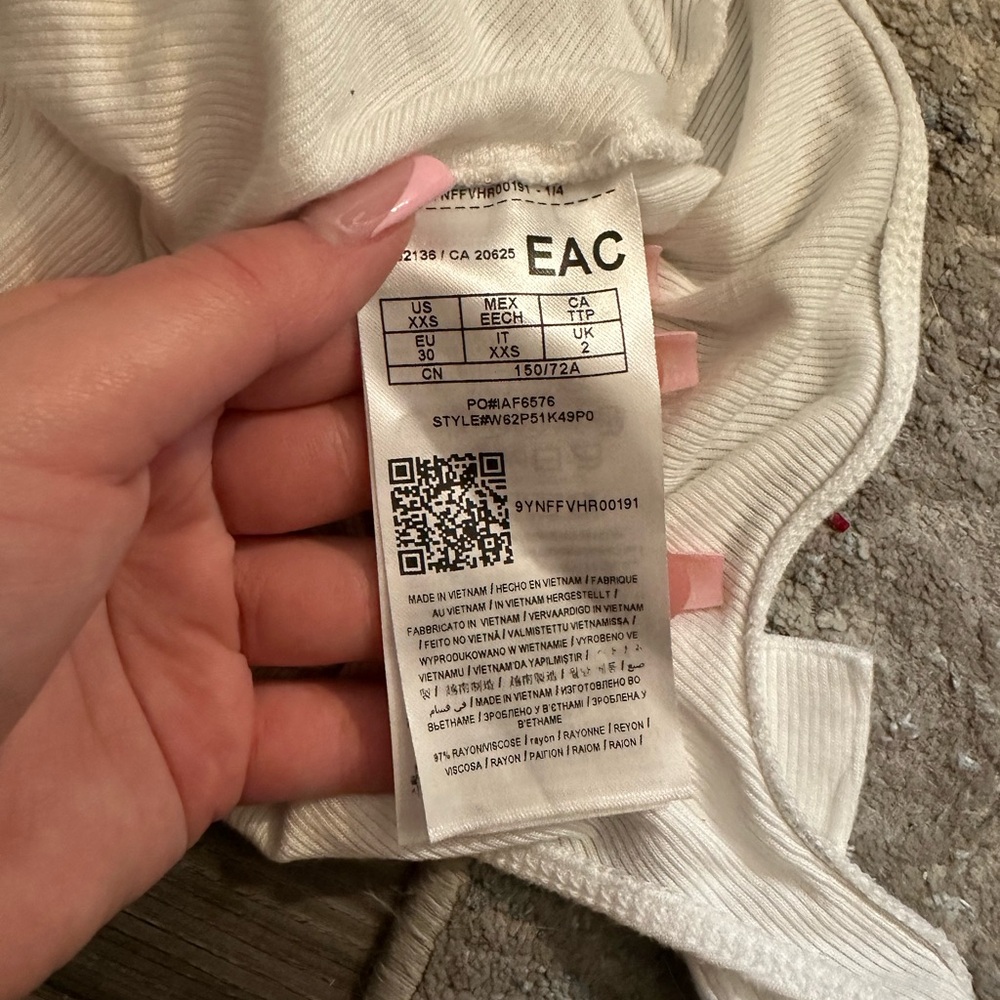 Guess White Lace-Up Bodysuit - Picture 3 of 3